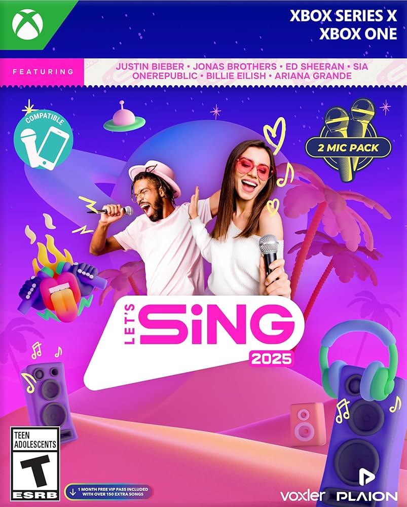 Amazon.com: Let's Sing 2025 (2 mic bundle) - Xbox Series X